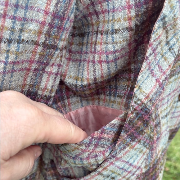 Vintage Roberto Plaid Wool Blend Blazer | Size 11 - Picture 8 of 9